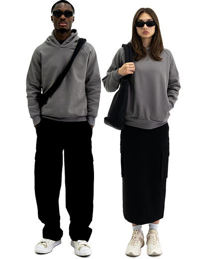 ByShameel 425 Hoodie - Gray / Small